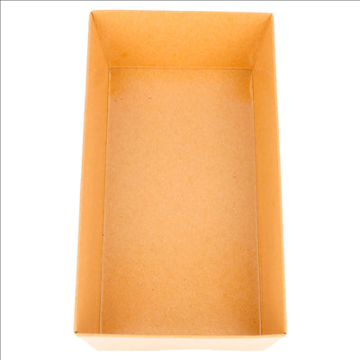 BARQUETTES 250 + 12,5 PE G/M2 15,5x8,5x3,5 CM NATUREL KRAFT (1000 UNITÉS)