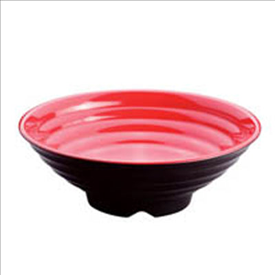 BOLS NOIR/ROUGE 'ASAMI WARE' 2800 ML Ø 29,2x10 CM MÉLAMINE (12 UNITÉS)