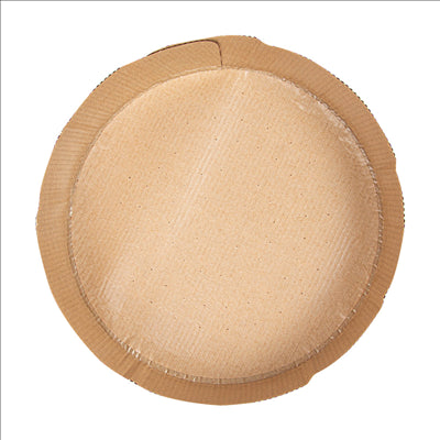 MOULES CUISSON PÂTISSERIE  145 G/M2 Ø 22x4 CM MARRON PAPIER (408 UNITÉS)