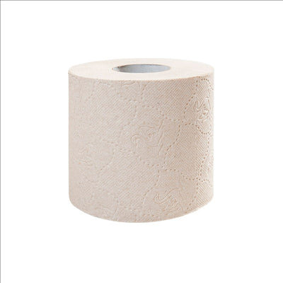 6 U. ROULEAUX HYGIENIQUES 2 PLIS 2x17 G/M2 10 CM (h) x 36 M NATUREL PAPIER RECYCLÉ (14 UNITÉS)
