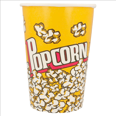RÉCIPIENTS POUR POP-CORN 1380 ML 230 +20 PE G/M2 Ø 12/8,8x17,5 CM CARTON (500 UNITÉS)