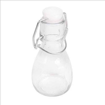 BOUTEILLE + FERMETURE CLIP 'WAKI GLASS' 60 ML Ø4,5x10 CM TRANSPARENT VERRE (96 UNITÉS)