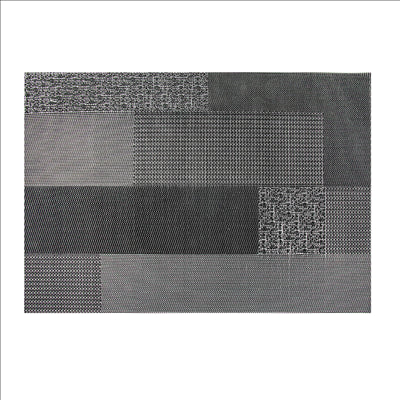 SETS DE TABLE MOSAÏQUE 45X30 CM NOIR PVC (12 UNITÉS)
