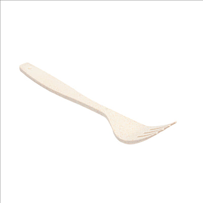 FOURCHETTES 'PREMIUM' 17,3 CM IVOIRE FIBRE DE BOIS (90 UNITÉS)