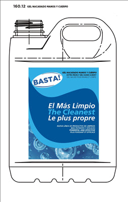 GEL NACRÉ POUR MAINS ET CORPS 5 L 18x13x29 CM (4 UNITÉS)