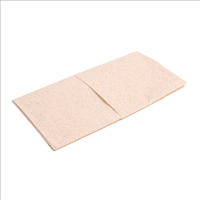 10 U X 10 U. MOUCHOIRS 3 PLIS 21x21 CM NATUREL KRAFT (25 UNITÉS)