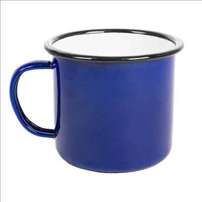 TASSES 'ENAMELWARE' 350 ML Ø 8x8 CM BLEU ACIER ÉMAILLÉ (6 UNITÉS)