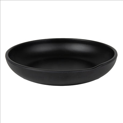 ASSIETTES CREUSES 'ASAMI WARE' Ø 20,5x4 CM NOIR MÉLAMINE (6 UNITÉS)