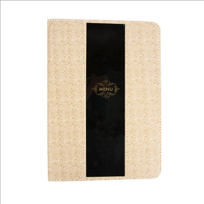 PORTE MENU 8 POCHETTES DIN-A4 22x31 CM GRIS PVC (1 UNITÉ)