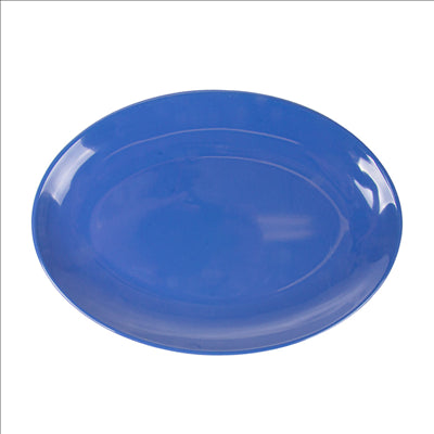 ASSIETTES OVALES 'ASAMI WARE' 25,5x18 CM BLEU MÉLAMINE (15 UNITÉS)