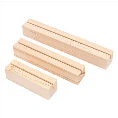 3 U. BASES POUR ARDOISES NATUREL BOIS (10 UNITÉS)