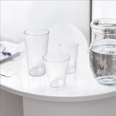 GOBELETS EMPILABLES 460 ML Ø 7,9/6x14,7 CM TRANSPARENT POLYCARBONATE (36 UNITÉS)