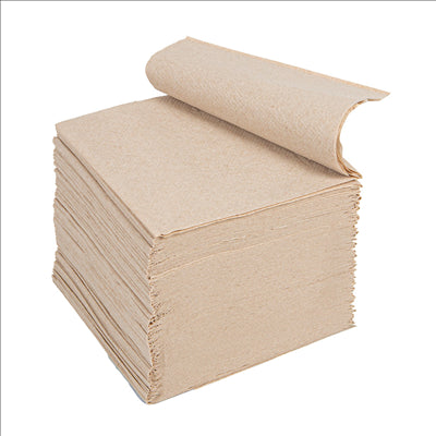 PAPIER HYGIÉNIQUE INTERCALÉ ECOLABEL 2 PLIS - 200 FEUILLES 2x16 G/M2 21x11 CM NATUREL PAPIER RECYCLÉ (40 UNITÉS)