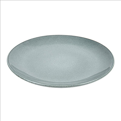 ASSIETTES 'AKALA' Ø27x17,7x3,4 CM GRIS VERDÂTRE STONEWARE (6 UNITÉS)