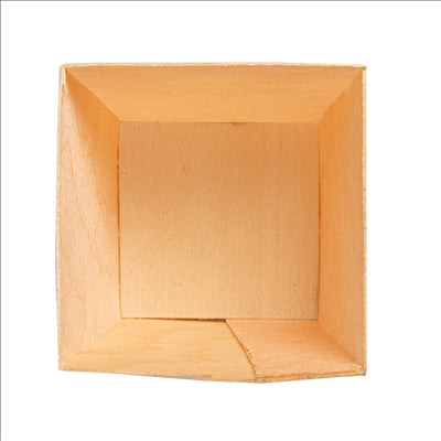 MINI BOL EN FEUILLE DE PEUPLIER 4,5x4,5x4,5 CM NATUREL BOIS (50 UNITÉS)