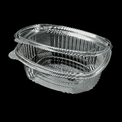 RÉCIPIENTS + COUVERCLES 1,5 L 21x15x8,4 CM TRANSPARENT RPET (400 UNITÉS)