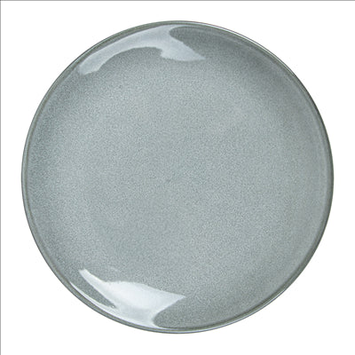 ASSIETTES 'AKALA' Ø21x14,5x2,7 CM GRIS VERDÂTRE STONEWARE (6 UNITÉS)