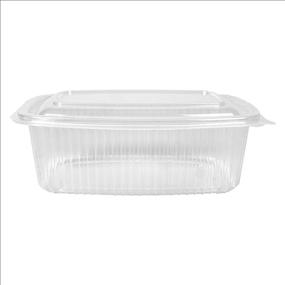 RÉCIPIENT AVEC CHARNIÈRE 1000 ML 18,7x14,4x6,4 CM TRANSPARENT PP (400 UNITÉS)