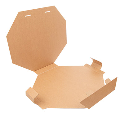 BOÎTE POUR PAELLAS  370 G/M2 40,5x40,5x5 CM NATUREL CARTON (100 UNITÉS)