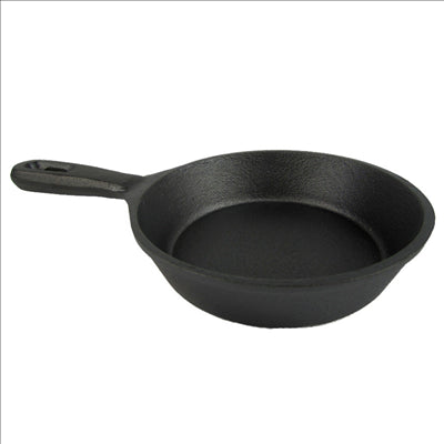 SAUTEUSES ÉMAILLÉES 200 ml Ø 12,7(21)x3,2 CM NOIR FER (12 UNITÉS)