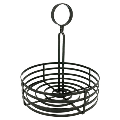 BASKET CONDIMENTS Ø 20x20 CM NOIR FER (1 UNITÉ)