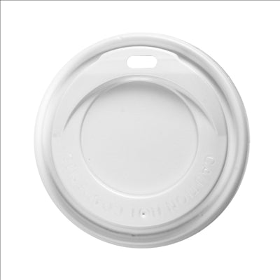 COUVERCLES HAUTS POUR GOBELETS 240 ML BLANC PS (1000 UNITÉS)