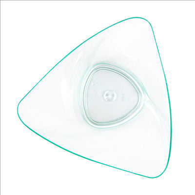 TRIANGLES HAUTS RÉUTILISABLES 100 ML 7,7x7,4x6,3 CM VERT D'EAU PS (576 UNITÉS)