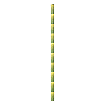 PAILLES DROITES BAMBOU STAMPÉ 'PAPER' Ø0,60x21 CM PAPIER (3000 UNITÉS)