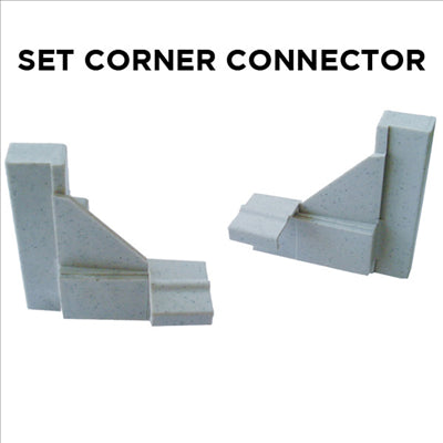 SET 2 CONNECTEURS D'ANGLE PLASTIQUE (1 UNITÉ)