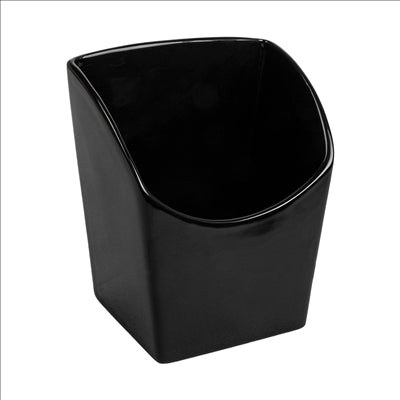 BOÎTES À FRITES L 13,3x9,4x14,6 CM NOIR PORCELAINE (6 UNITÉS)