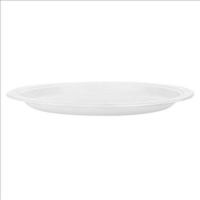 ASSIETTES RONDES 210 G/M2 Ø 23 CM BLANC CARTON (500 UNITÉS)