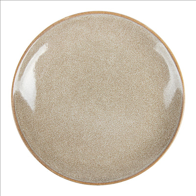 ASSIETTES 'AKALA' Ø21x14,5x2,7 CM TERRE STONEWARE (6 UNITÉS)