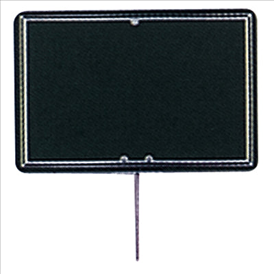 10 U. ARDOISES POUR MARQUER LES PRIX 8x12x0,2 CM NOIR PVC (1 UNITÉ)
