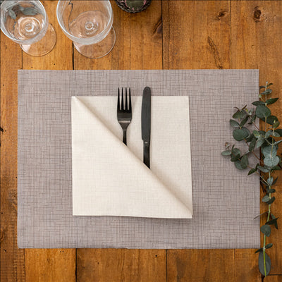SETS DE TABLE 'DRY COTTON' 55 G/M2 30x40 CM CHOCOLAT AIRLAID (800 UNITÉS)