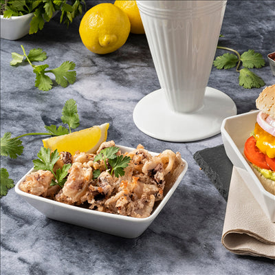 PANIERS À FRIRE S 13,5x9,4x3,2 CM BLANC PORCELAINE (6 UNITÉS)