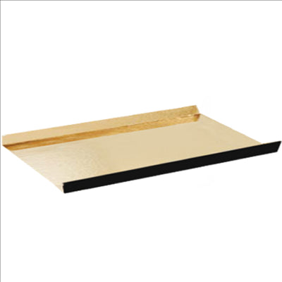 FONDS PLIÉS 380 G/M2 12,6x4,5+1,5 CM OR/NOIR CARTON (200 UNITÉS)