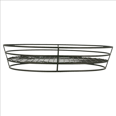 BASKET OVALE 28x20,5x5,7 CM NOIR ACIER (24 UNITÉS)