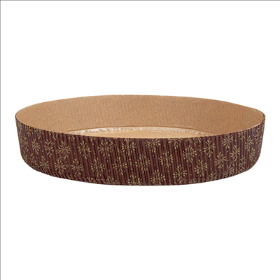 MOULES RONDS CUISSON PÂTISSERIE  145 G/M2 Ø 18,5x3,5 CM MARRON PAPIER (480 UNITÉS)