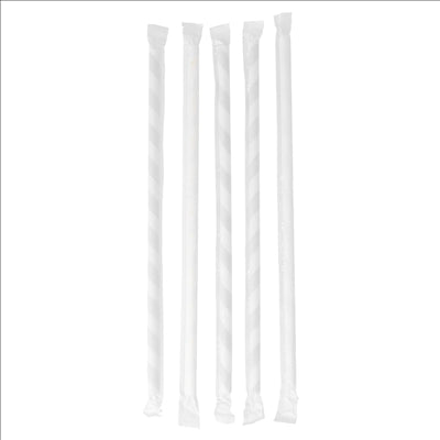 PAILLES À FRANGES SOUS SACHETS 'PAPER' Ø0,80x23,5 CM ASSORTI PAPIER (3000 UNITÉS)