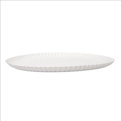 PLATEAUX PÂTISSERIE EN RELIEF 420 G/M2 Ø 28 CM BLANC CARTON (50 UNITÉS)