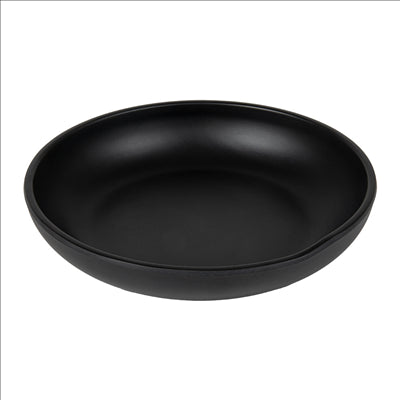ASSIETTES CREUSES 'ASAMI WARE' Ø 20,5x4 CM NOIR MÉLAMINE (6 UNITÉS)