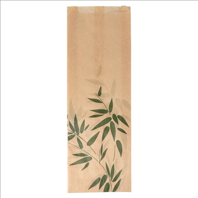 SACS BAGUETTTE GARNI 'FEEL GREEN' 34 G/M2 12+4x35 CM NATUREL PARCH.INGRAISSABLE (500 UNITÉS)