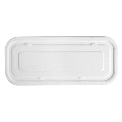 COUVERCLES POUR 257.51, 257.52, 257.53 'BIONIC' 500 ML 23,2x10,2x1 CM BLANC BAGASSE (600 UNITÉS)