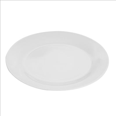 ASSIETTES PLATES Ø 19 CM BLANC PORCELAINE (72 UNITÉS)