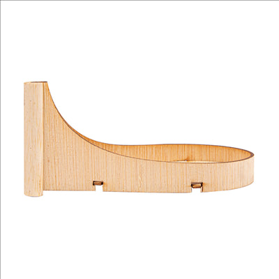 MINI CUILLÈRES POUR MISE EN BOUCHE 10,5x5x5 CM NATUREL BAMBOU (100 UNITÉS)