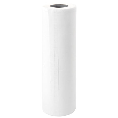 DRAPS TABLE D'EXAMENS ECOLABEL 2 PLIS "WS" - 130 FEUILLES 19 G/M2 0,50x52 M BLANC OUATE (12 UNITÉS)