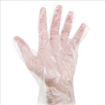 GANTS SIZE: L TRANSPARENT PEHD (100 UNITÉS)