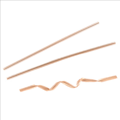 FERMETURES SACHETS 9,5 CM NATUREL KRAFT (100 UNITÉS)