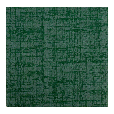 SERVIETTES P. 1/4 'JAZZ' 55 G/M2 40x40 CM VERT JAGUAR AIRLAID (700 UNITÉS)