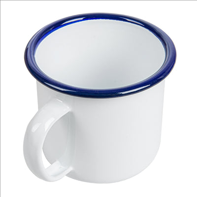 TASSES 'ENAMELWARE' 350 ML Ø 8x8 CM BLANC ACIER ÉMAILLÉ (6 UNITÉS)